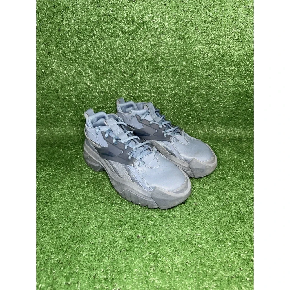 Reebok Cardi B Classic Leather Shoes Womens‎ Size 5.5 Mens 4 Blue Trail Sneakers